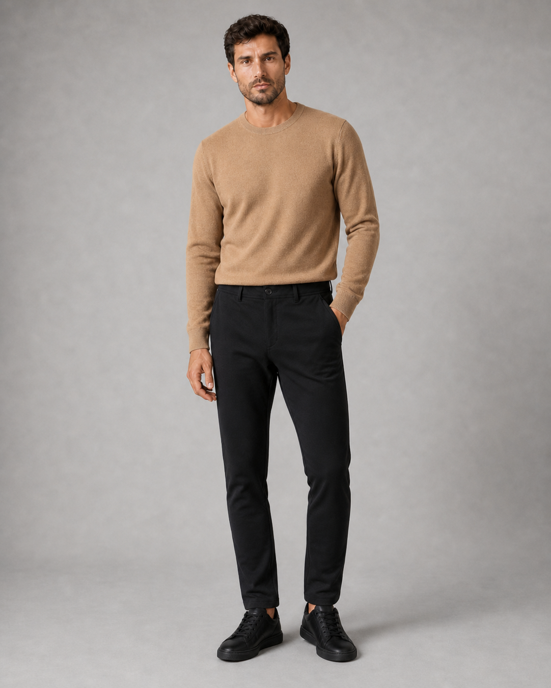 3308NE - PANTALON RISTRETTO NEGRO